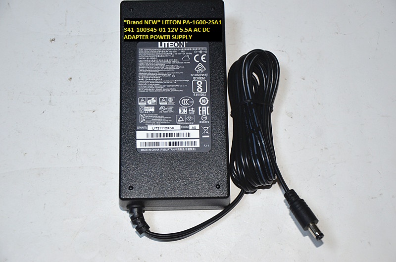 *Brand NEW*AC100-240V 12V 5.5A AC DC ADAPTER LITEON 341-100345-01 PA-1600-2SA1 POWER SUPPLY